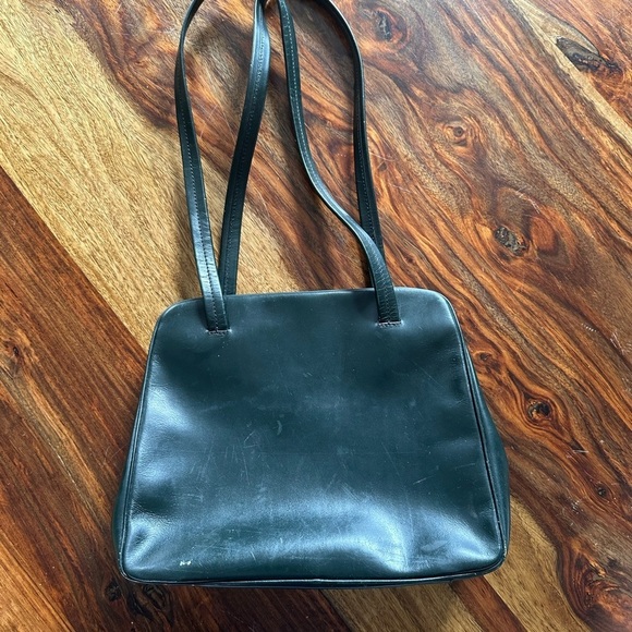 Granello by PRADA Leather Shoulder Bag Made in Italy green - Picture 3 of 13